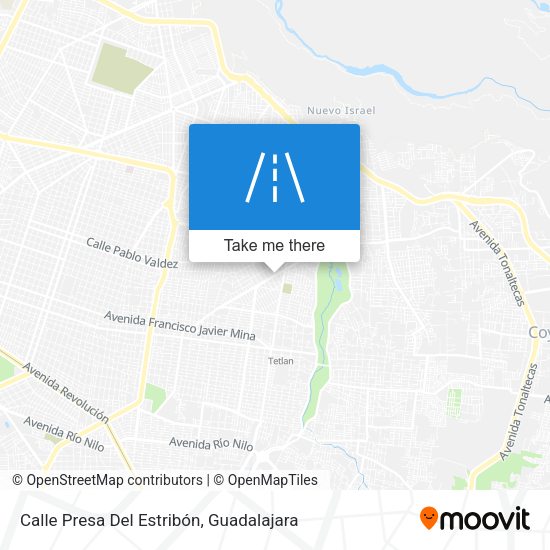Calle Presa Del Estribón map