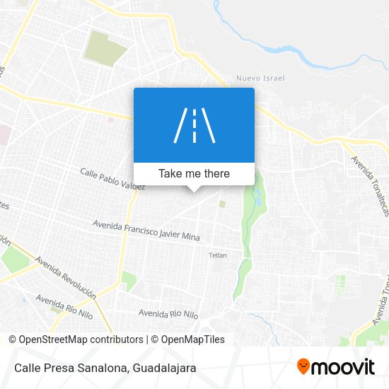 Calle Presa Sanalona map