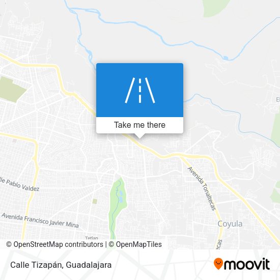 Mapa de Calle Tizapán