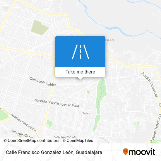Mapa de Calle Francisco González León