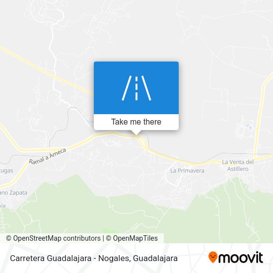 Mapa de Carretera Guadalajara - Nogales
