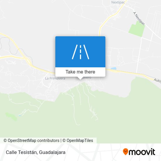 Calle Tesistán map