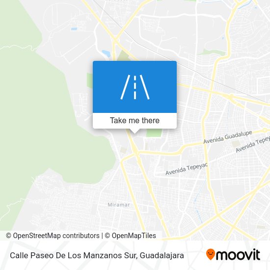 Mapa de Calle Paseo De Los Manzanos Sur