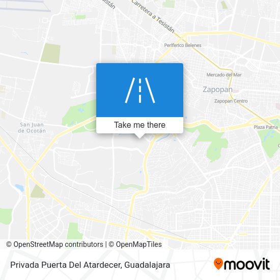 Mapa de Privada Puerta Del Atardecer