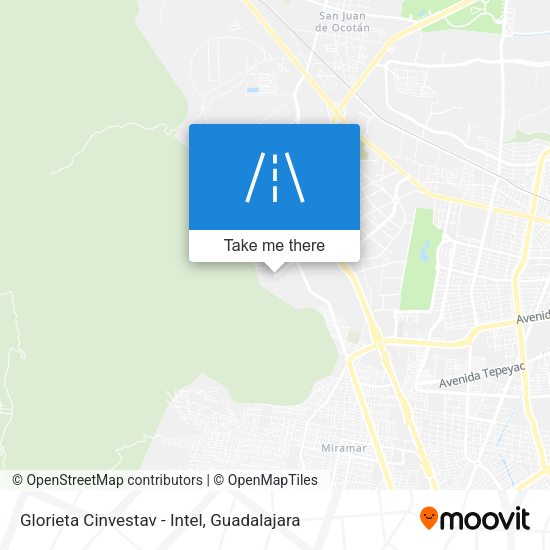 Glorieta Cinvestav - Intel map