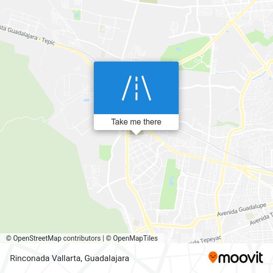 Rinconada Vallarta map