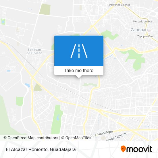 Mapa de El Alcazar Poniente
