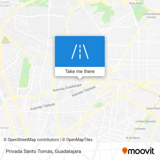 Privada Santo Tomás map