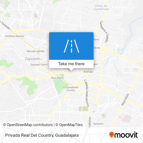 Privada Real Del Country map