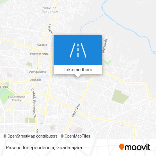 Paseos Independencia map