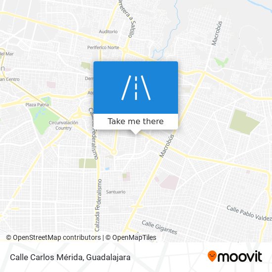 Mapa de Calle Carlos Mérida