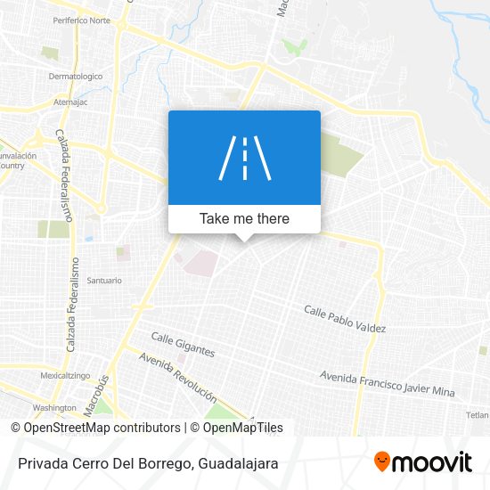 Mapa de Privada Cerro Del Borrego