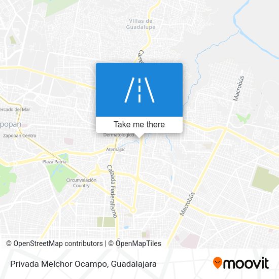 Privada Melchor Ocampo map