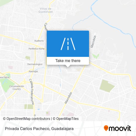 Privada Carlos Pacheco map