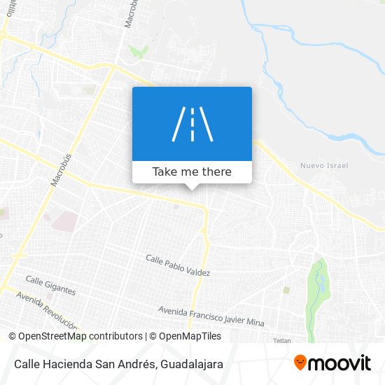 Mapa de Calle Hacienda San Andrés