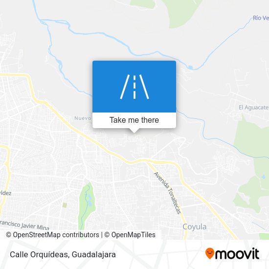 Calle Orquídeas map