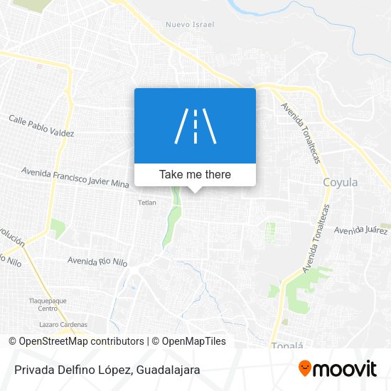 Privada Delfino López map