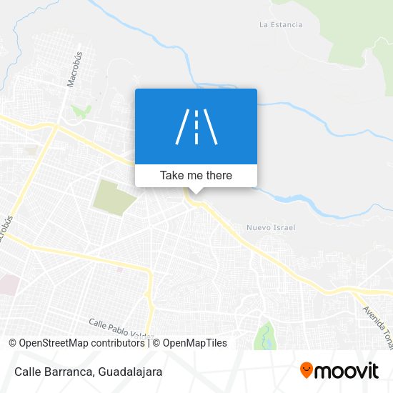 Mapa de Calle Barranca