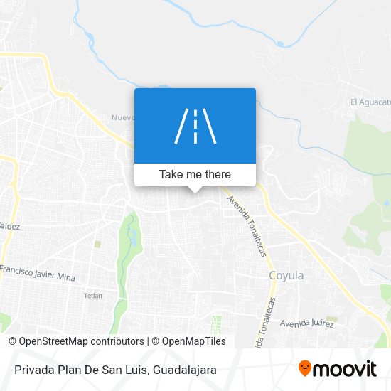 Privada Plan De San Luis map
