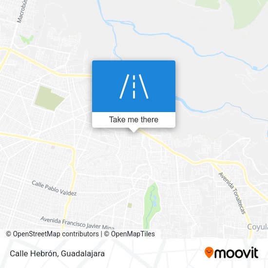 Mapa de Calle Hebrón