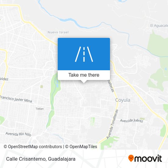 Mapa de Calle Crisantemo