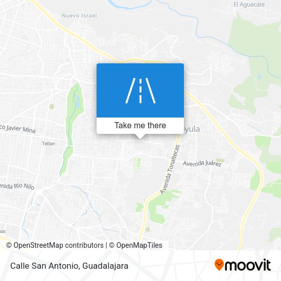 Calle San Antonio map