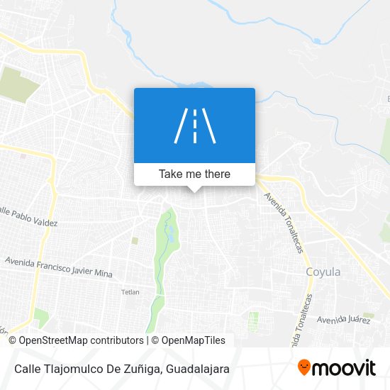 Mapa de Calle Tlajomulco De Zuñiga