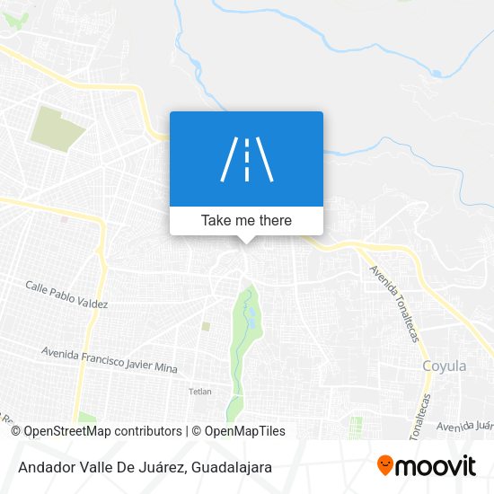 Andador Valle De Juárez map