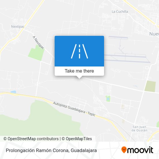 Prolongación Ramón Corona map