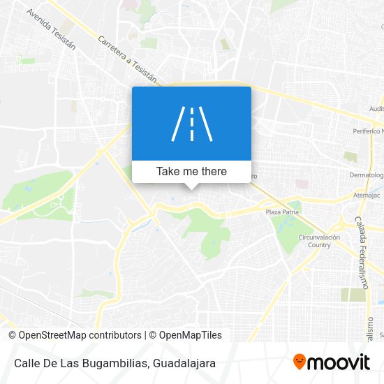 Calle De Las Bugambilias map