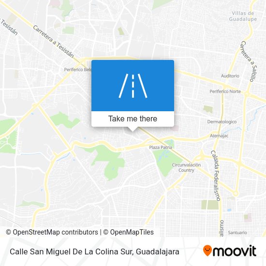 Calle San Miguel De La Colina Sur map