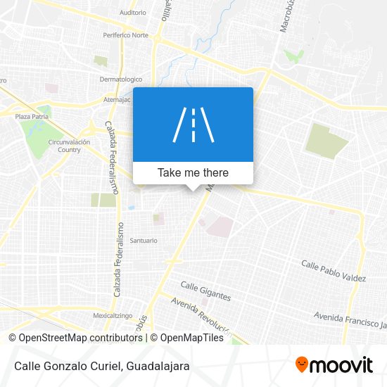 Mapa de Calle Gonzalo Curiel