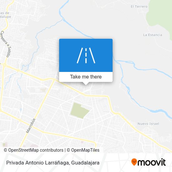 Privada Antonio Larráñaga map
