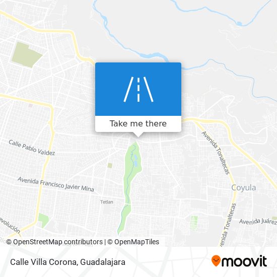 Calle Villa Corona map