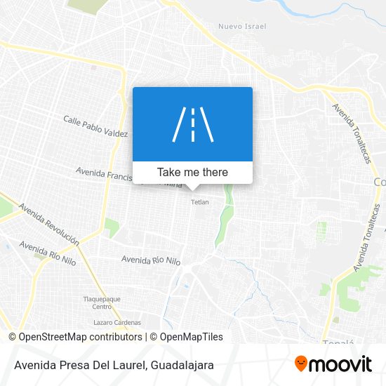 Avenida Presa Del Laurel map