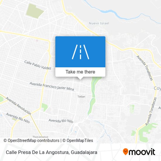 Calle Presa De La Angostura map