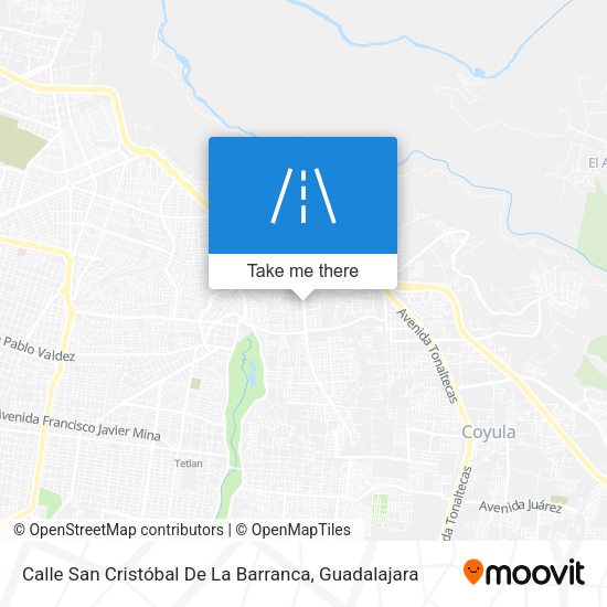 Calle San Cristóbal De La Barranca map