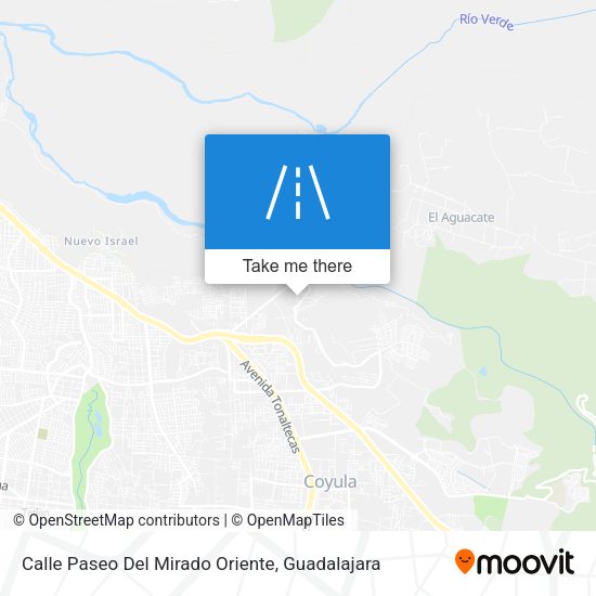 Calle Paseo Del Mirado Oriente map