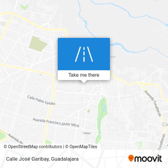 Calle José Garibay map