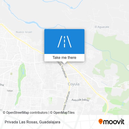 Privada Las Rosas map