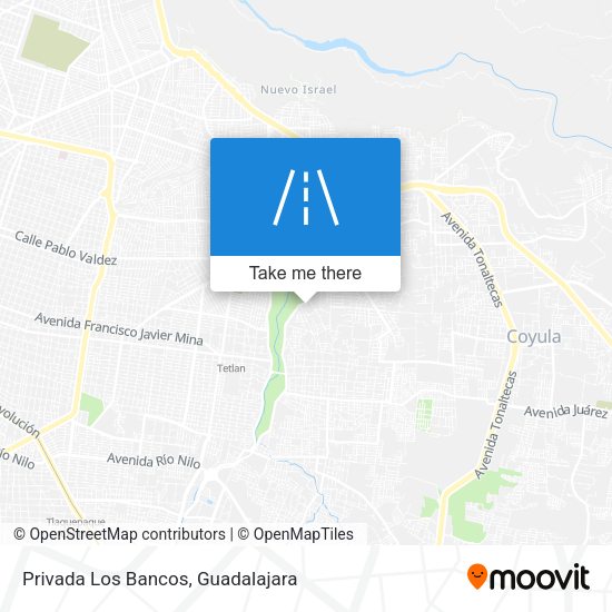 Mapa de Privada Los Bancos