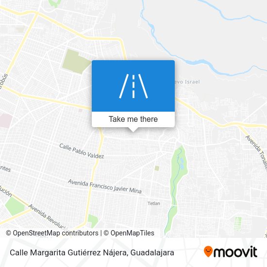 Calle Margarita Gutiérrez Nájera map