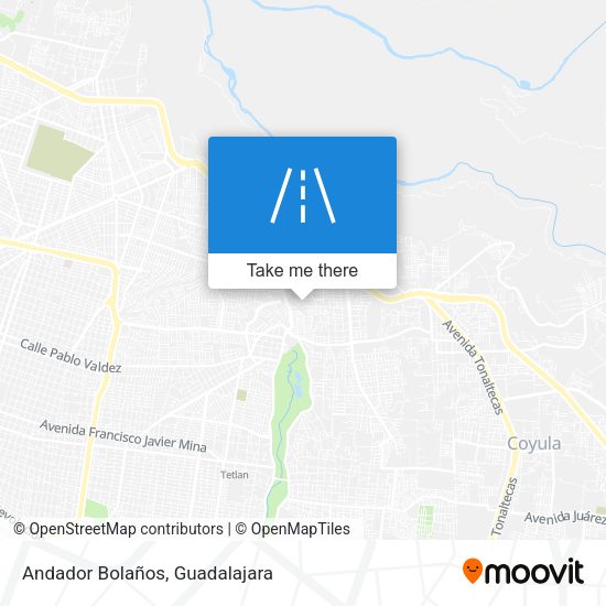 Andador Bolaños map