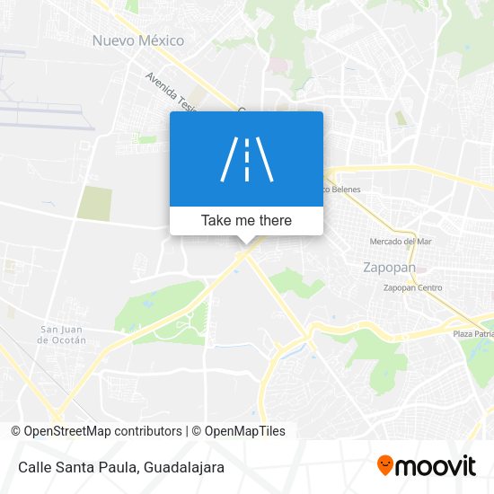Mapa de Calle Santa Paula