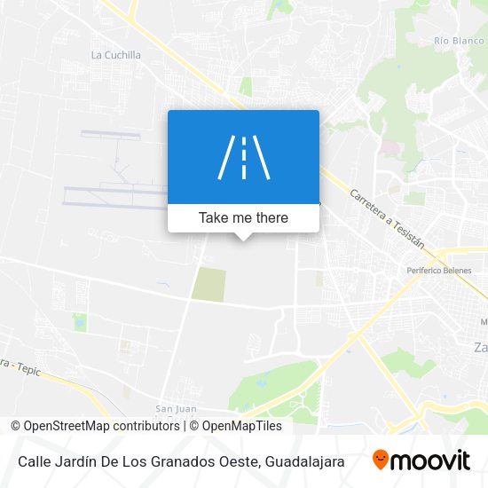 Mapa de Calle Jardín De Los Granados Oeste