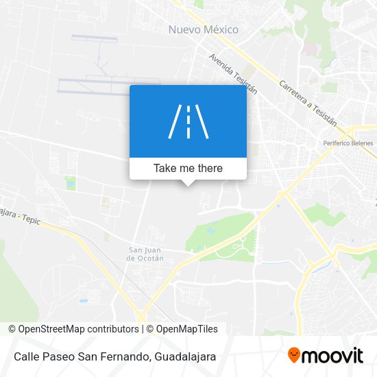 Calle Paseo San Fernando map