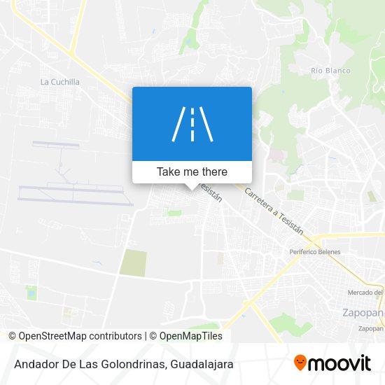 Mapa de Andador De Las Golondrinas