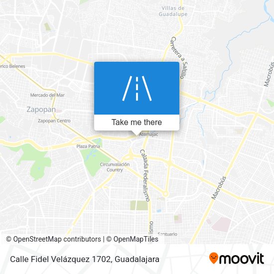 Mapa de Calle Fidel Velázquez 1702