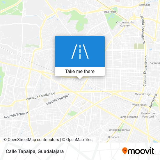 Mapa de Calle Tapalpa