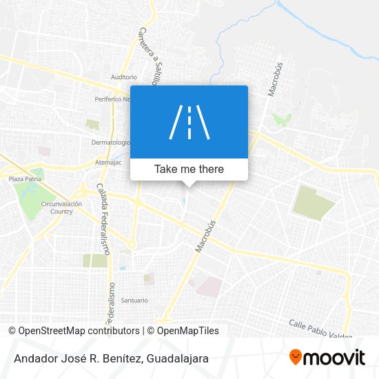 Andador José R. Benítez map